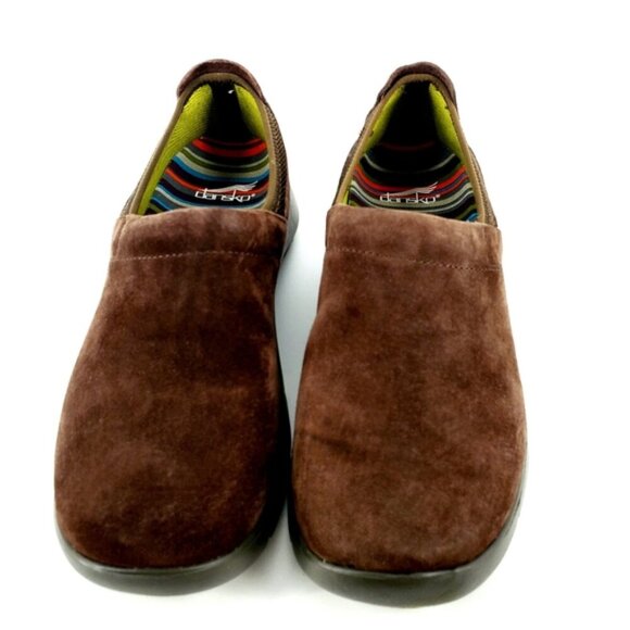 NWB Dansko Enya Women's US 9.5 EU 40Brown Suede Leather Upper Slip-on Clog/Mule - Picture 8 of 12